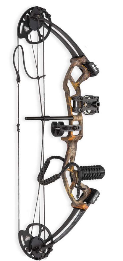 TOPOINT COMPOUND PACKAGE M2 YOUTH / ROTATING MOD 10-40LBS / 17"-27" / RH CAMO 