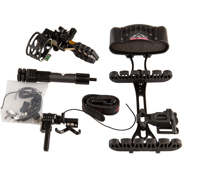 PSE COMPOUND PRO PACKAGE STINGER ATK SS CAM ROTATING MOD LH 40-50LBS 21.5"-30" BLACK