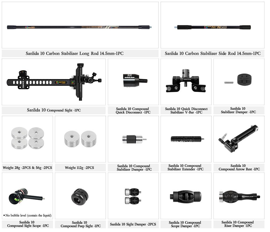 SANLIDA HERO 10 II 40" ADVANCED COMPOUND PACKAGE 29"- 32" RH