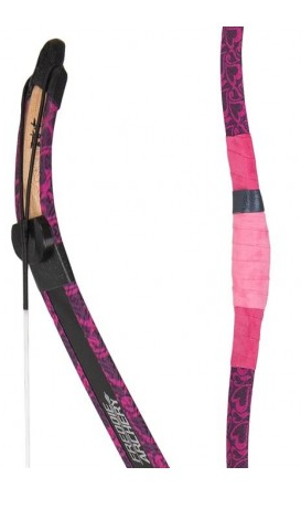 FREDDIE ARCHERY HORSE BOW TRADITIONAL KTB 48" PINK HEART