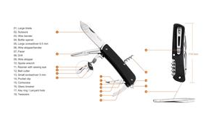 KNIVES FOLDING L31-B - overall 197mm