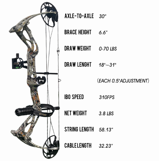 SANLIDA DRAGON X8 COMPOUND PACKAGE RH / CAMO