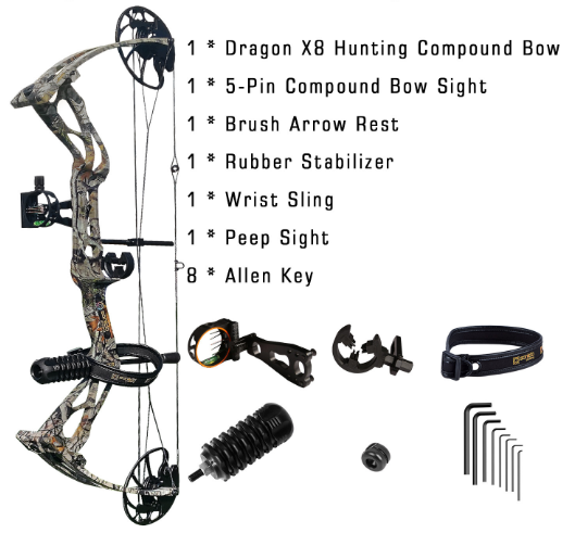 SANLIDA DRAGON X8 COMPOUND PACKAGE RH / CAMO
