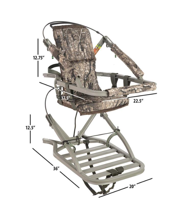 SUMMIT TREESTAND CLIMBER VIPER SD ALU. 9KG WITH FULL BODY HARNESS REALTREE CAMO