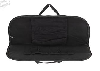 BLACK TRADITIONAL HOUSSE T/D BOWS 70CM x 30CM WITH ARROW CANNISTER