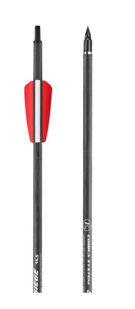 EK-POELANG CROSSBOW BOLTS CARBON SIEGE 15.5" 6PK