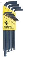 BONDHUS ALLEN L-WRENCHES BALL END INCH US .050 > 5/16" MULTIPACK