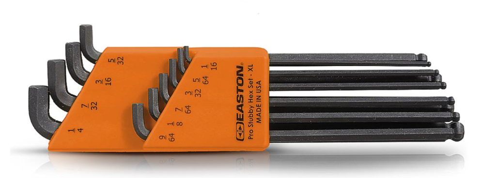 EASTON ALLEN WRENCHES & TORX SETS PRO HEX STUBBY 10PCS.SHORT L SET-XL CLAM PACK /1