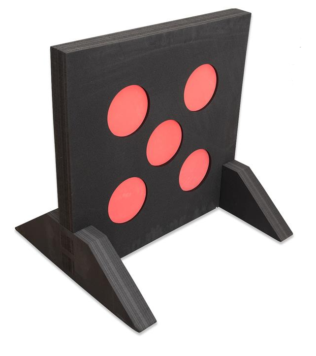 AVALON LARP CIBLE 80X80X7cm 5 Holes 18cm WITH STAND