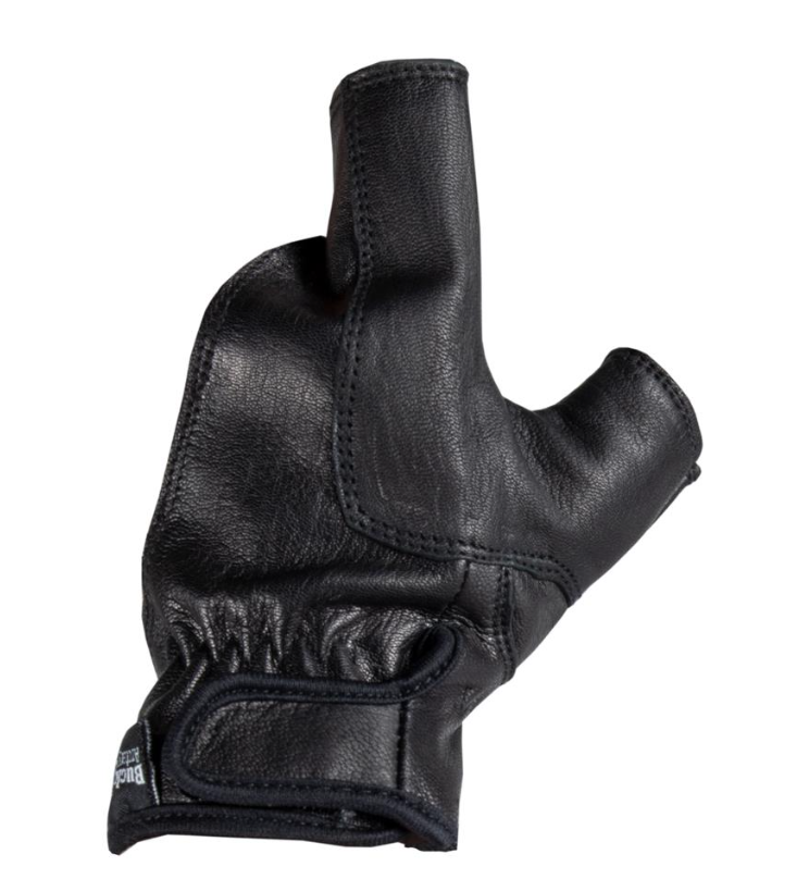 BUCK TRAIL GANT D'ARC CUIR NOIR