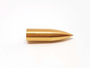 TIPPING BULLET BRASS 12PK POINT GLUE-ON POINTS FOR WOODEN ARROWS W/ THREAD