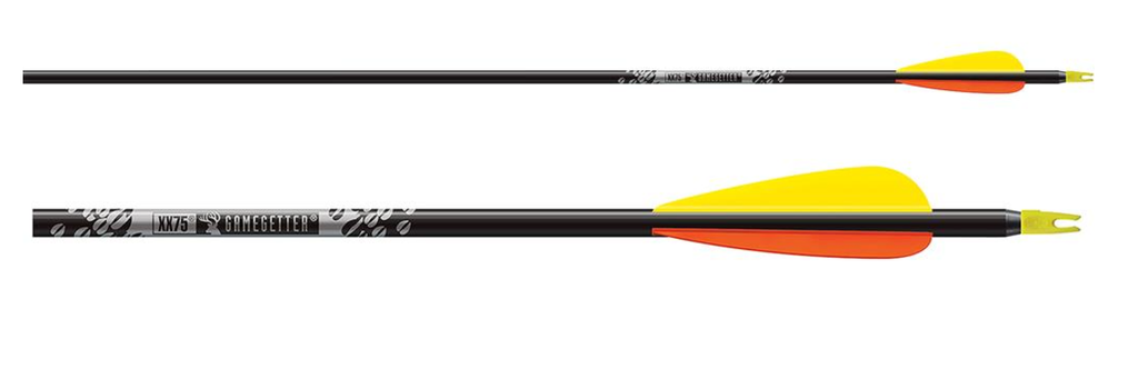 EASTON ARROWS GAMEGETTER ALU  4" DIAMOND VANES WITH INSERT 6PK