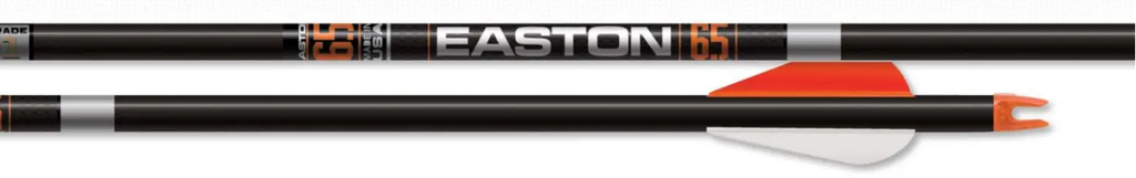 EASTON ARROWS CARBON 6.5 HUNTER WITH 2" BULLY VANES 6PK