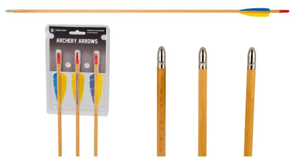 EK-POELANG WOODEN ARROWS FEATHER 3PK