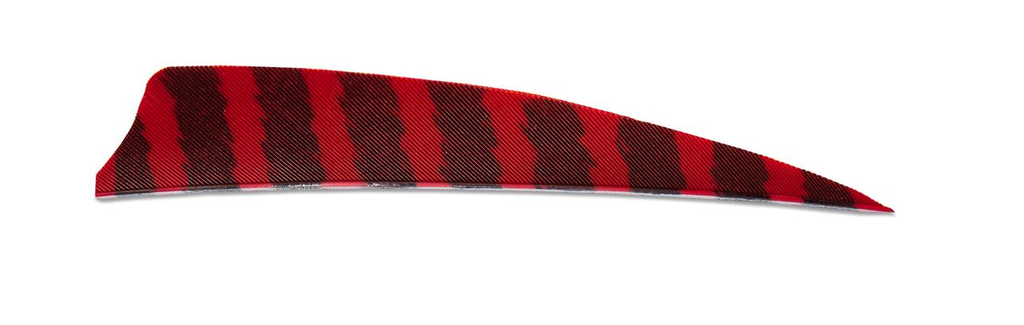 SKYLON 4" RW BARRED SHIELD FEATHERS 24PK