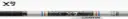 EASTON SHAFT ALUMINIUM X23 BLACK-SILVER 12PK