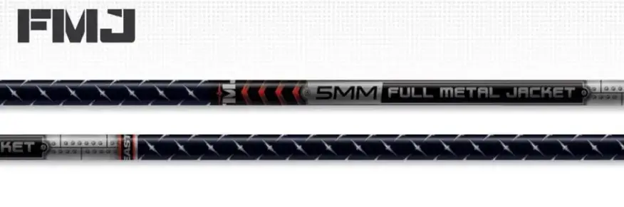 EASTON SHAFT FMJ 5MM DIAMOND/BLACK RED X-NOCK RED X-NOCK WITH HIT INSERT 12PK