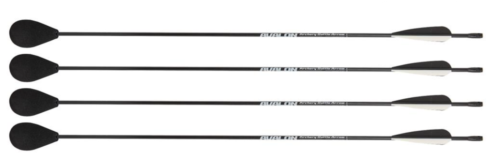 AVALON ARCHERY BATTLE ARROWS RUBBER/FOAM TIPPED VANE /20
