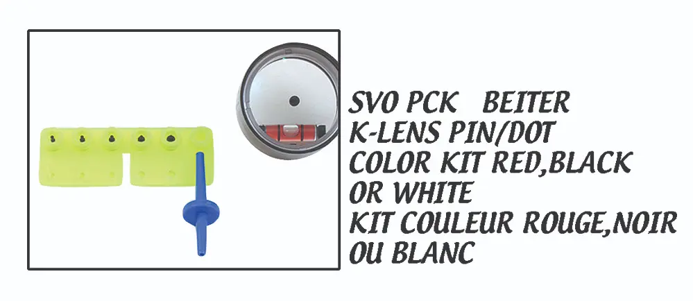 BEITER SCOPE PART K-LENS PIN/DOT COLOUR KIT 