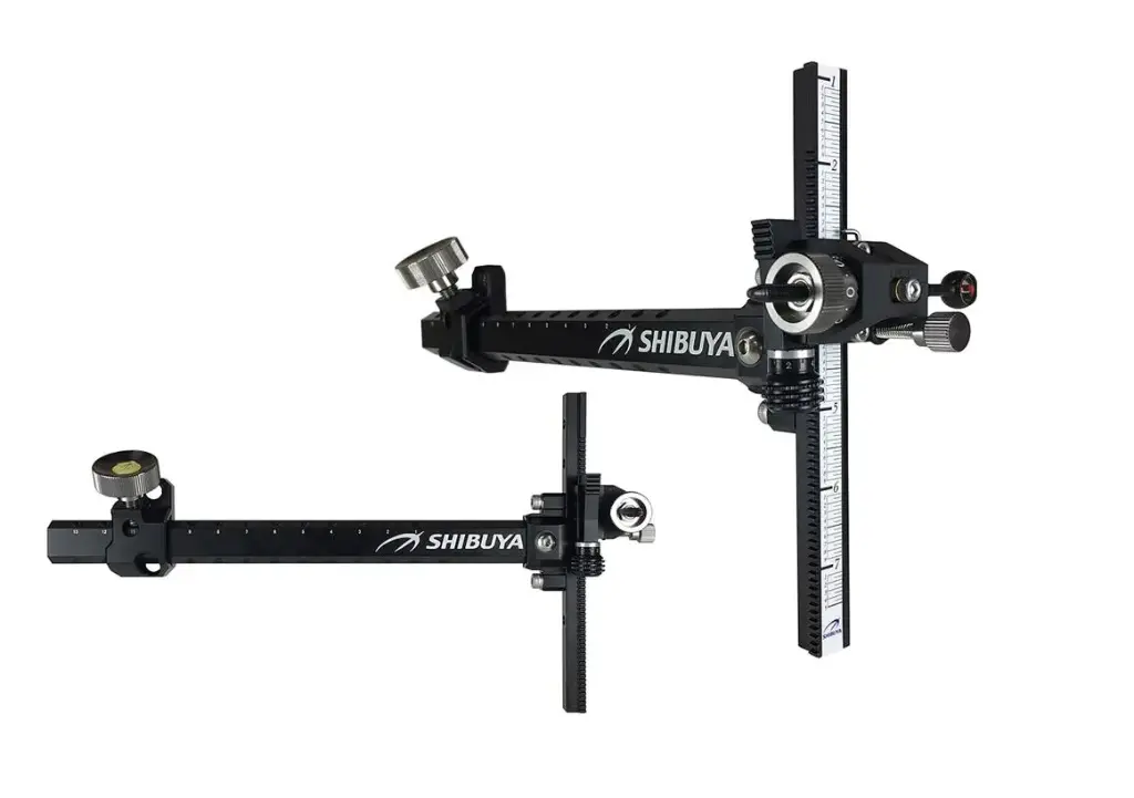 SHIBUYA RECURVE SIGHTS DUAL CLICK STANDARD 8/32 BLACK