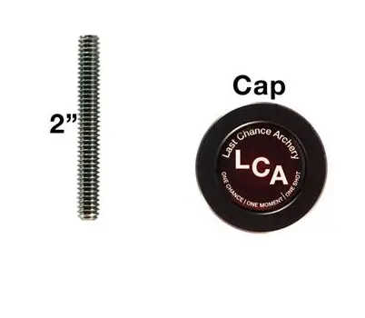 LAST CHANCE STABILIZER PARTS WEIGHT SYSTEM - CAP WITH STUD THREAD 1/4"