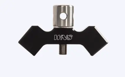 WNS V-BAR SAT ALUMINUM 5/16 STRAIGHT BLACK