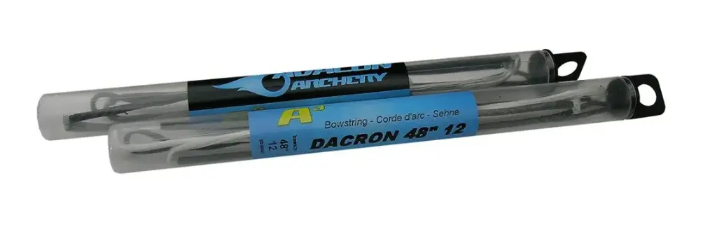 AVALON RECURVE STRINGS DACRON TYRO WHITE WITH BLACK SERVING