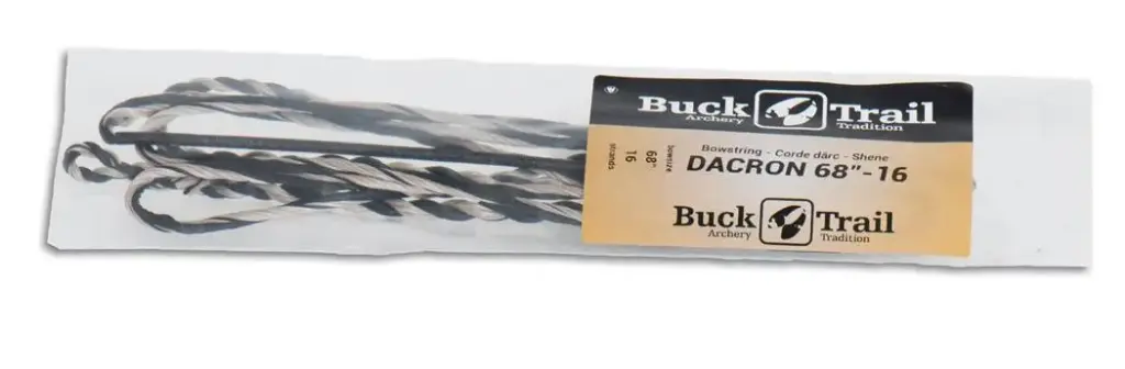 BUCK TRAIL STRING DACROGEN TRAD. FLEMISH INCH 16 STRANDS BLACK-BRONZE