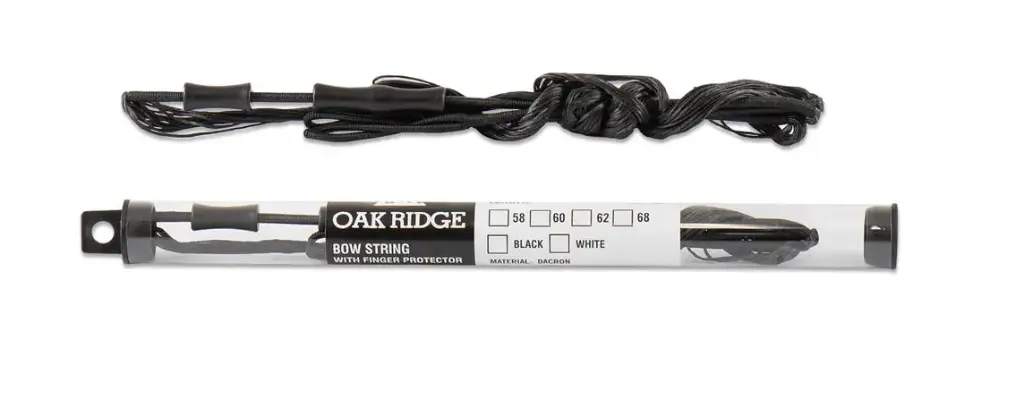 OAK RIDGE RECURVE STRINGS DACRON WITH FINGERPROTECTION BLACK