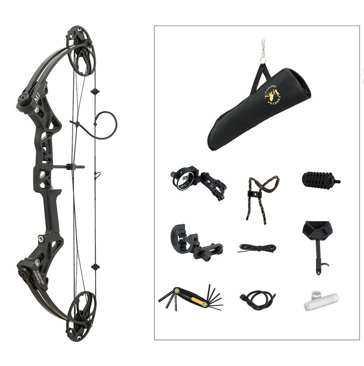 TOPOINT COMPOUND PACKAGE M1 BEGINNER / ROTATING MOD 20-70LBS / 19"-30" / RH BLACK