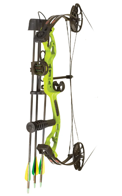 PSE COMPOUND PACKAGE MINI BURNER ROTATING MOD RH 40LBS 16-26"