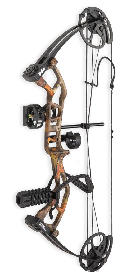 TOPOINT COMPOUND PACKAGE M2 YOUTH / ROTATING MOD 10-40LBS / 17"-27" / RH CAMO 