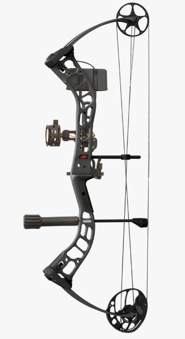 PSE COMPOUND PRO PACKAGE STINGER ATK SS CAM ROTATING MOD LH 40-50LBS 21.5"-30" BLACK