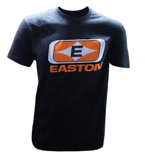 EASTON DIAMOND E LOGO TEE BLACK