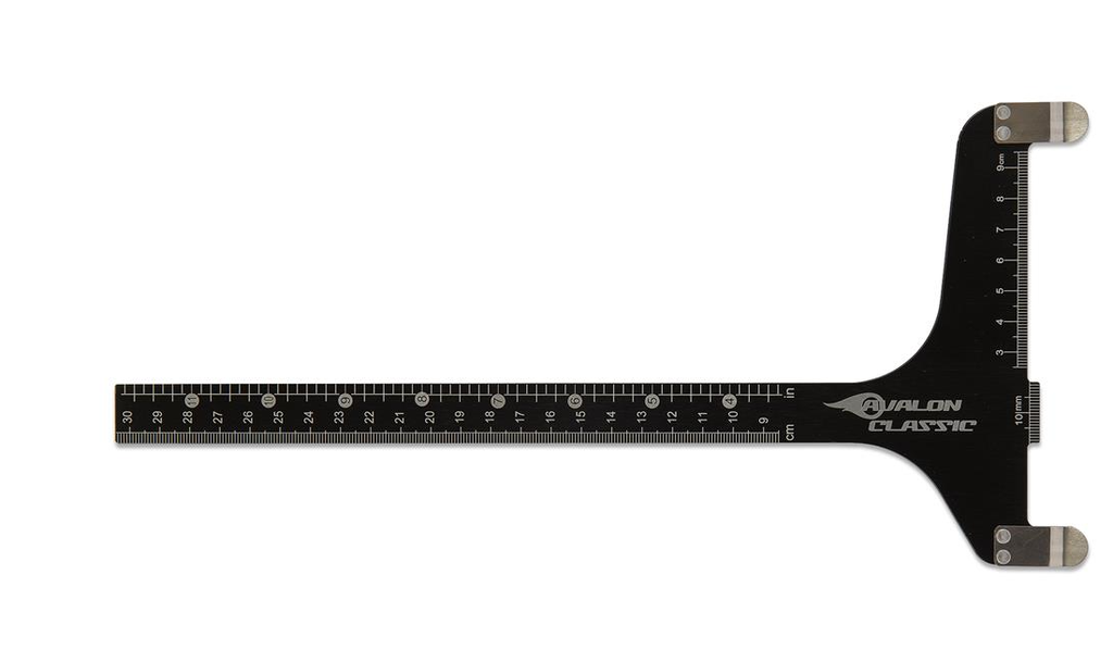 AVALON BOW SQUARES GAUGES CLASSIC ALU - INCHES AND METRIC ANODIZED