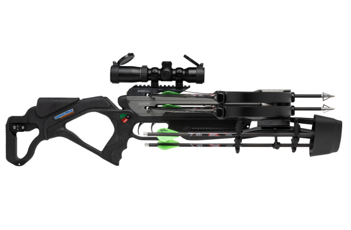 EXCALIBUR TWINSTRIKE TAC2 CROSSBOW SET TACT 100 SCOPE w/ CHARGER EXT