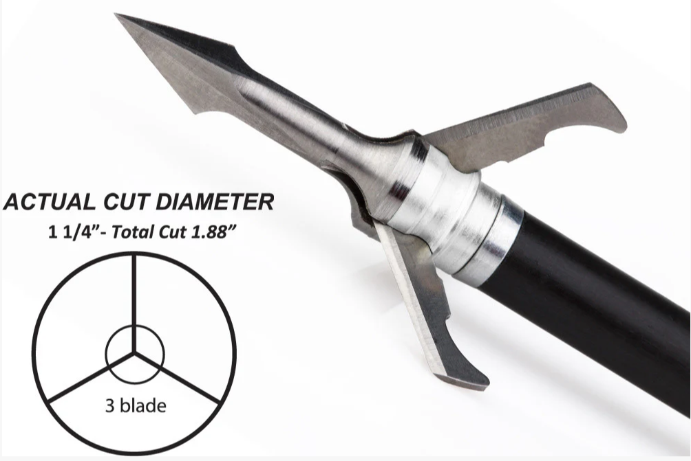 GRIM REAPER EXPANDABLE BROADHEADS FATAL STEEL 3PK