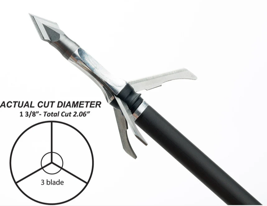 GRIM REAPER EXPANDABLE BROADHEADS RAZORCUT 3PK