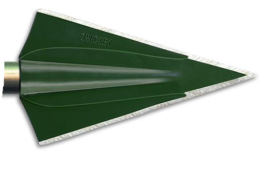 ZWICKEY FIXED BLADE BROADHEADS DELTA FOR WOODEN SHAFT 11/32" 135GR 3PK