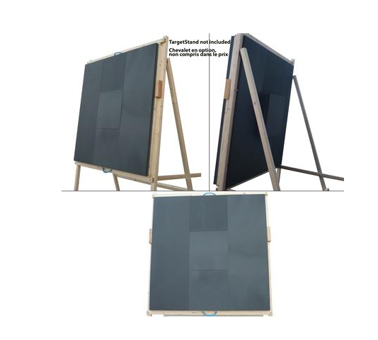 DANAGE FOAM TARGET DOMINO A2 132X132X14,5CM - 2x14,5CM - 3xCENTRES 24,5CM