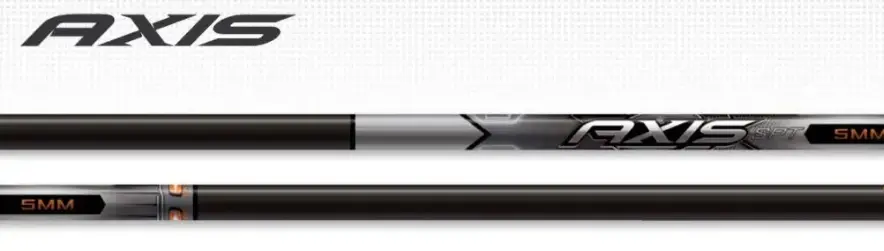 EASTON SHAFT AXIS SPT WITH 5MM X-NOCK AND ALU HALF-OUT INSERT 12PK