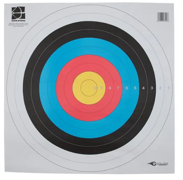 AVALON BLASONS 122CM WORLD ARCHERY STANDARD 10PK