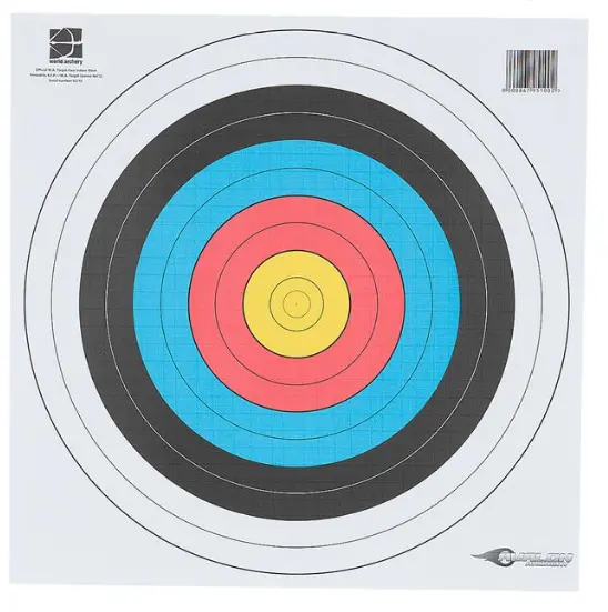 AVALON BLASONS 40CM WORLD ARCHERY 10-RINGS 50PK