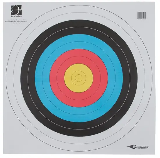 AVALON BLASONS 60CM 10PK WORLD ARCHERY 10-RINGS
