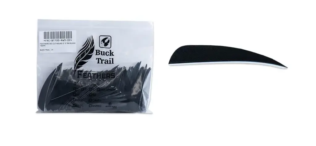 BUCK TRAIL 4" LW ROUND FEATHERS