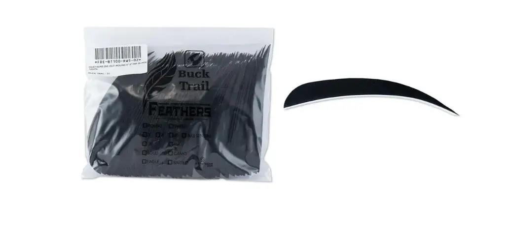 BUCK TRAIL 5" LW ROUND FEATHERS