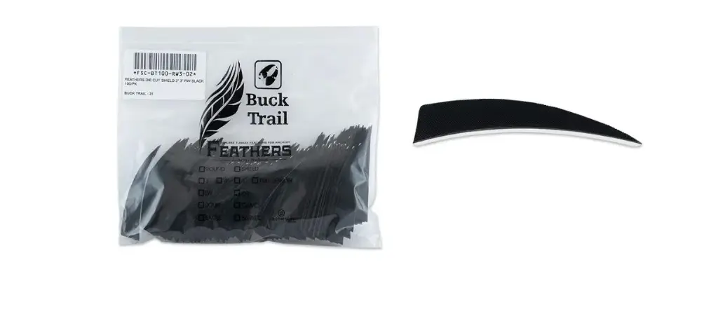 BUCK TRAIL 3" RW SHIELD FEATHERS