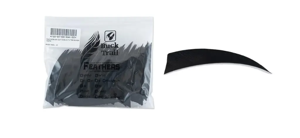 BUCK TRAIL 4" RW SHIELD FEATHERS
