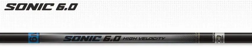 EASTON SHAFT SONIC 6.0 CARBON WITH 6MM H-NOCK AND ST-RPS INSERT