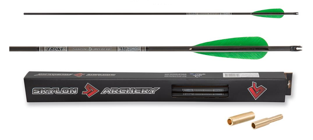 SKYLON ARROWS EBONY ID5.2 FEATHER 4"/IN-NOCK/INSERT
